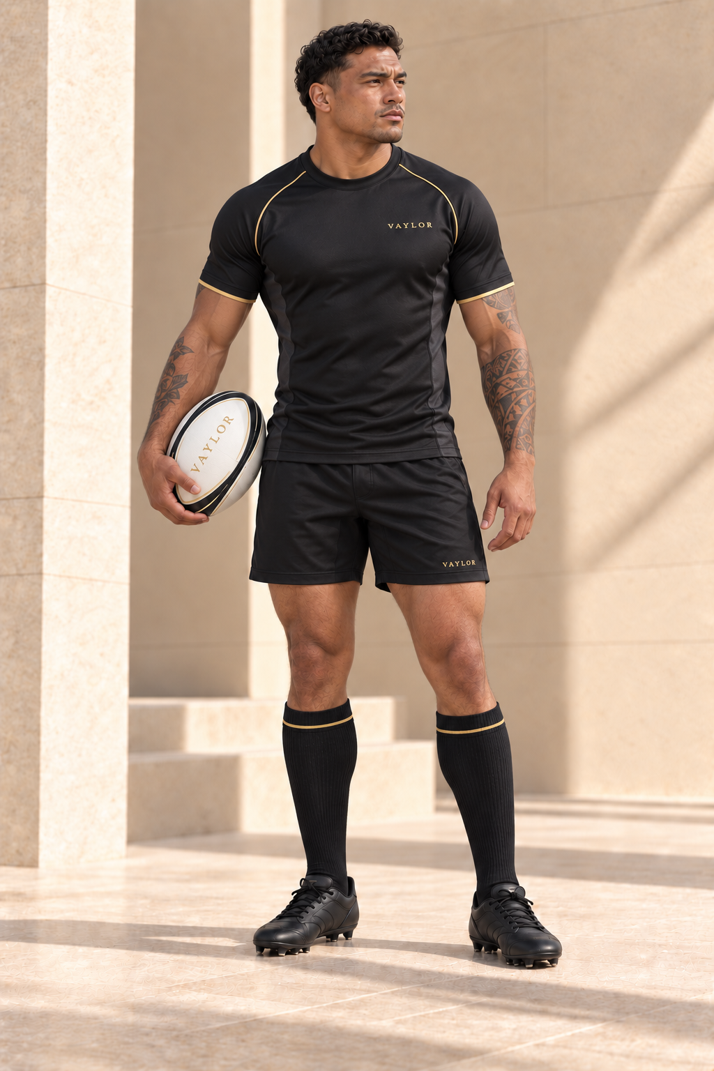 Maillot noir rugby