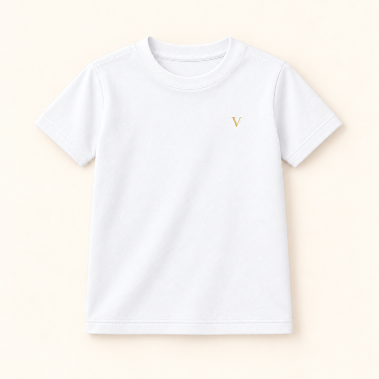 T-shirt V blanc