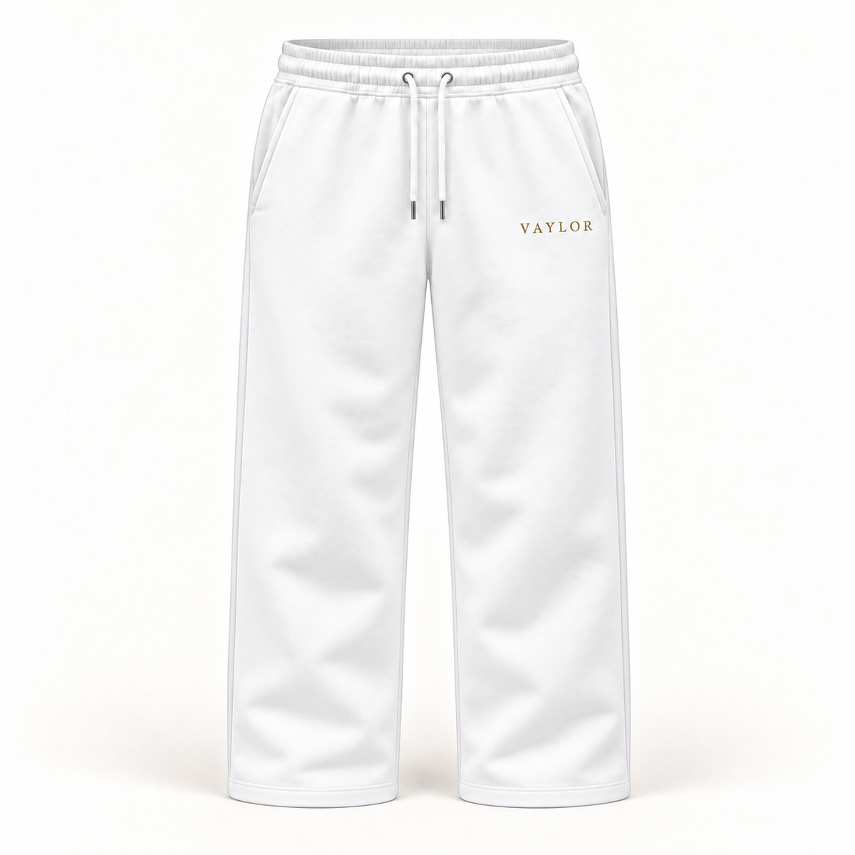 Pantalon coupe droite blanc