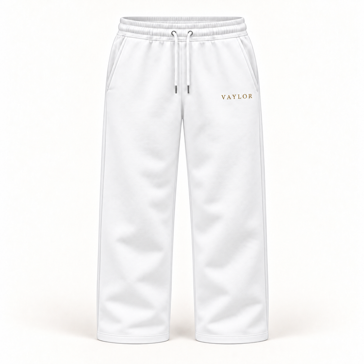 Pantalon coupe droite blanc